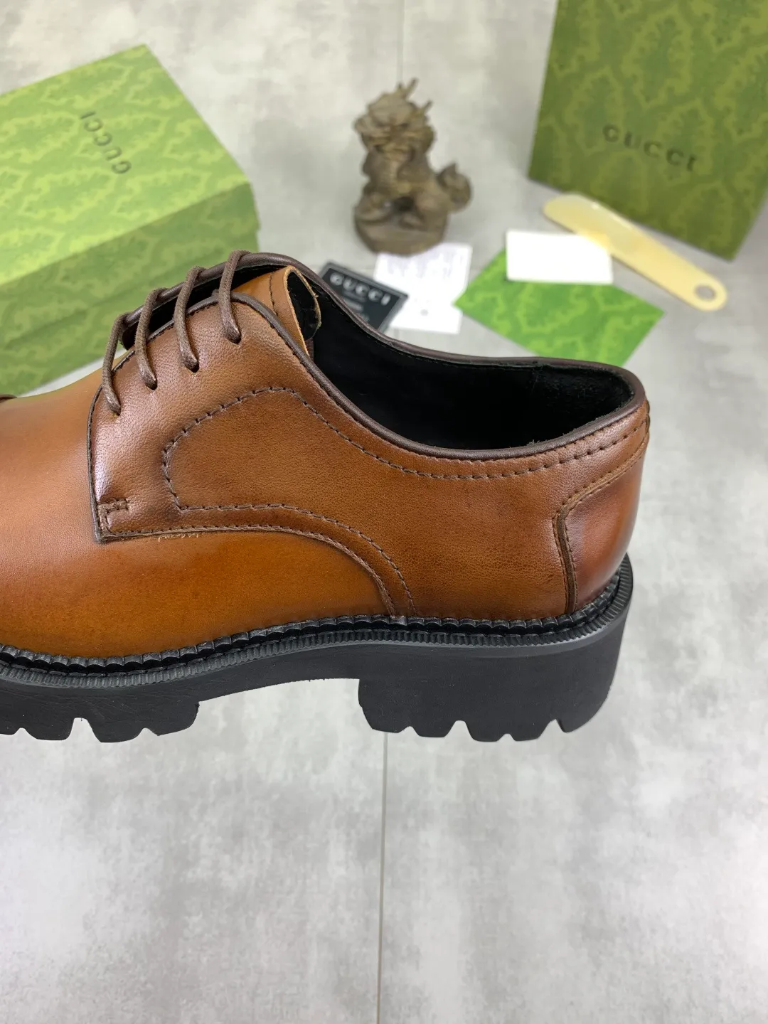 Men's Men's Shoes 💰P580 [New Style] 💰💎💎💎 [Gucci] GUCCI high-end men's formal business leather shoes, original order 1:1! Original imported high-end calfskin, original metal buckle, imported first-layer pigskin lining for feet, original high-end outsole, men's shoe size: 38-44